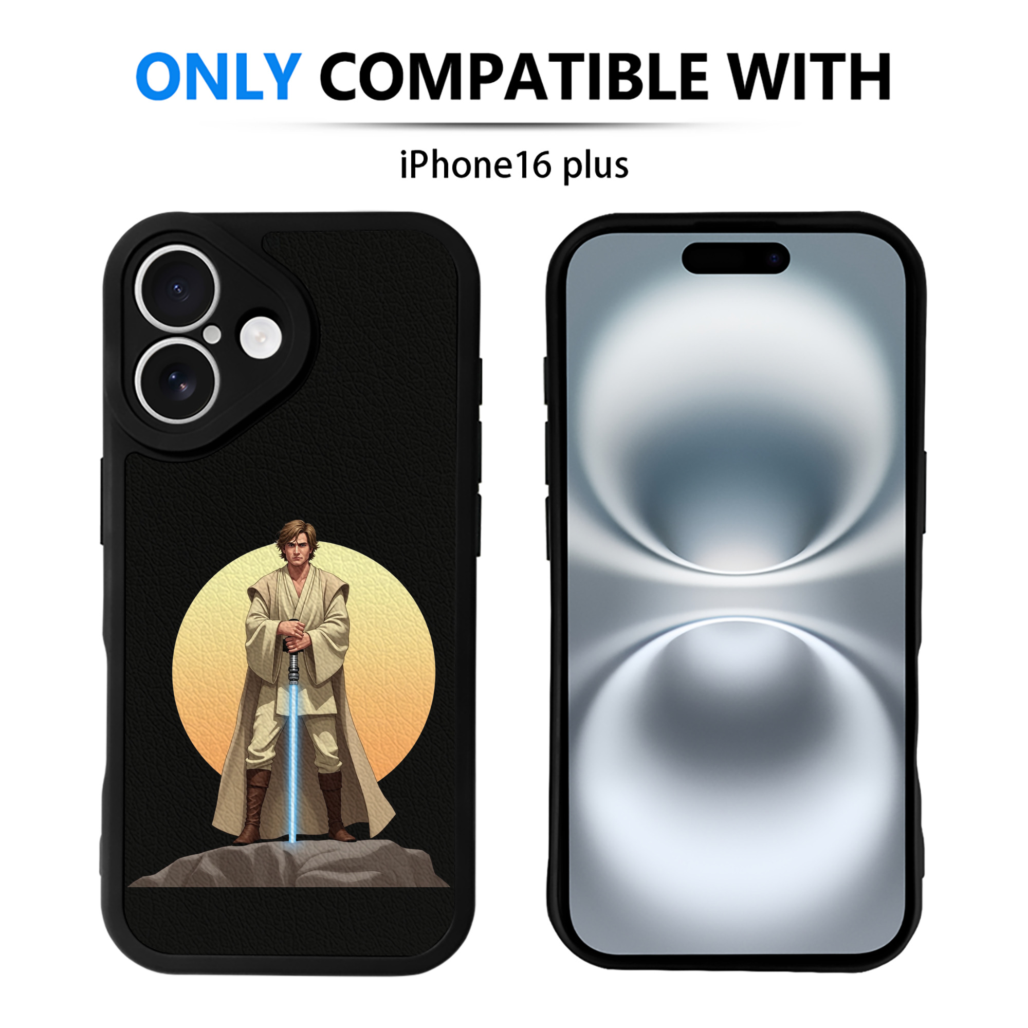（画像用） スター・ウォーズ Star Wars 【iPhone 16シリーズ対応】シリコンスマホケース（レザー調） 材質：シリコン